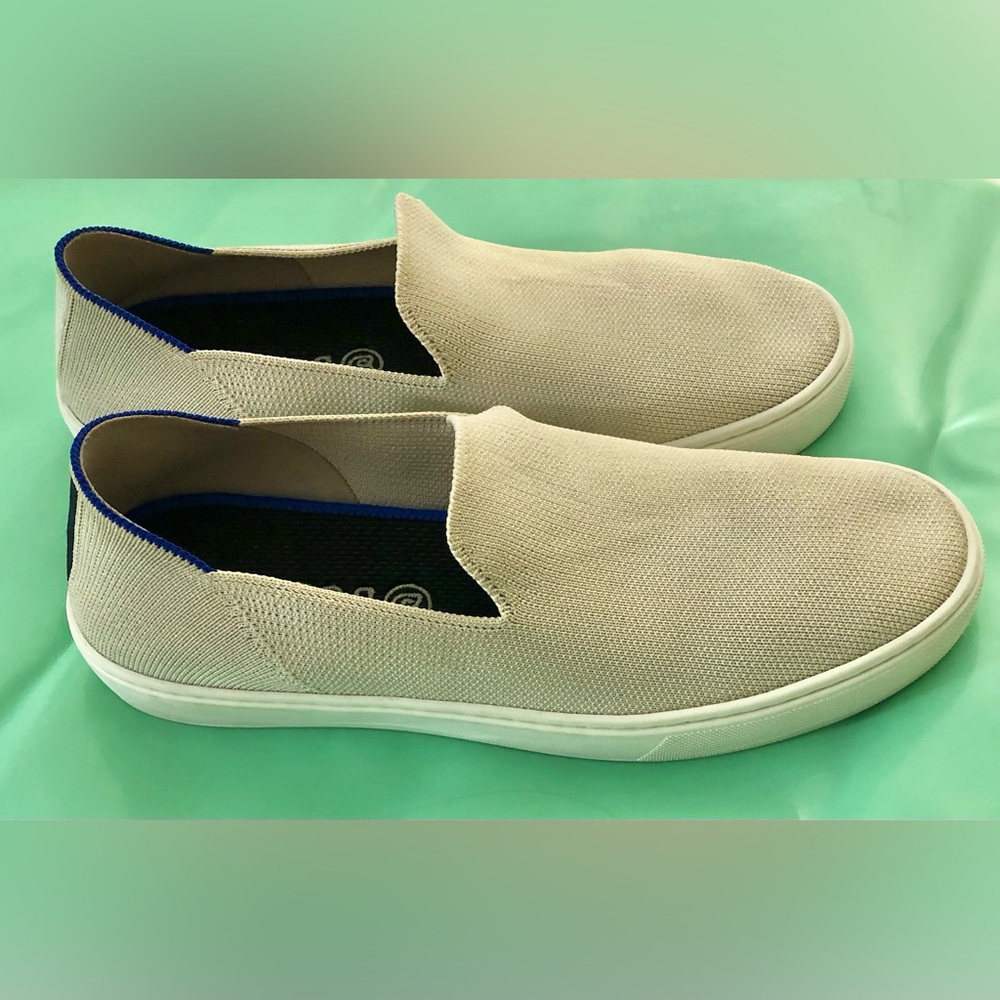 Rothy’s Slip-On Knit Casual Sneakers for Women- Beige